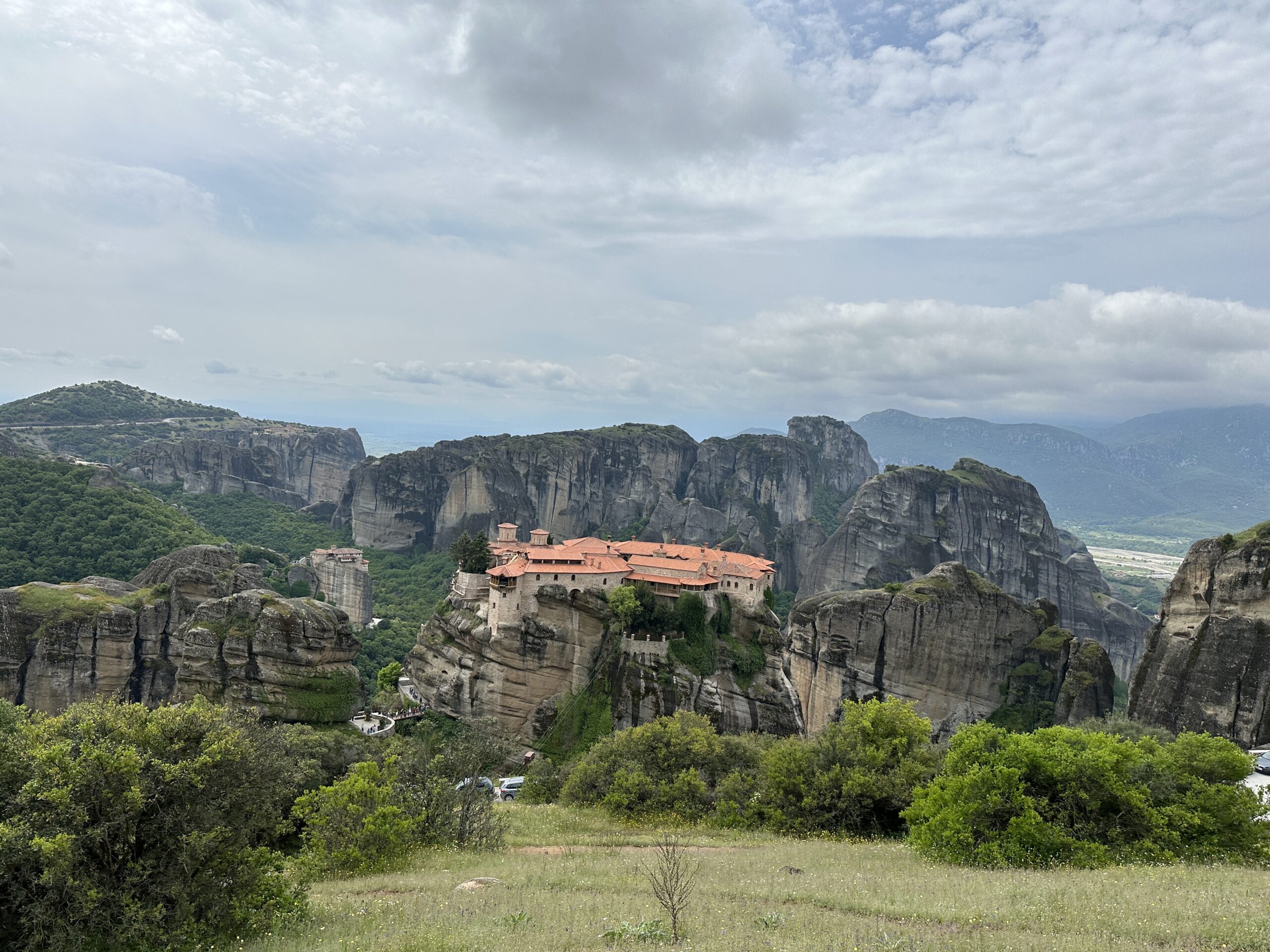 view of the Grand Meteora Monastery